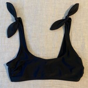 Target black bikini top with bow straps